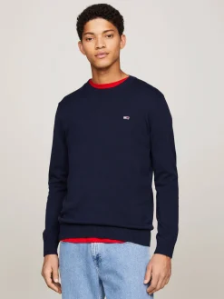 Herren Strickpullover aus Bio-Baumwolle TJM SLIM ESSENTIAL LIGHT SWEATER Slim Fit