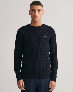 Herren Strickpullover aus Baumwolle COTTON CABLE C-NECK