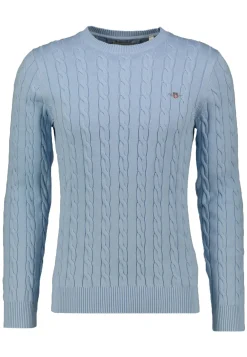 Herren Strickpullover COTTON CABLE C-NECK