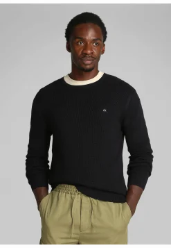 Herren Strickpullover MICRO WAFFLE TEXTURE