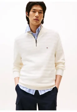 Herren Strickpullover mit Troyer-Kragen