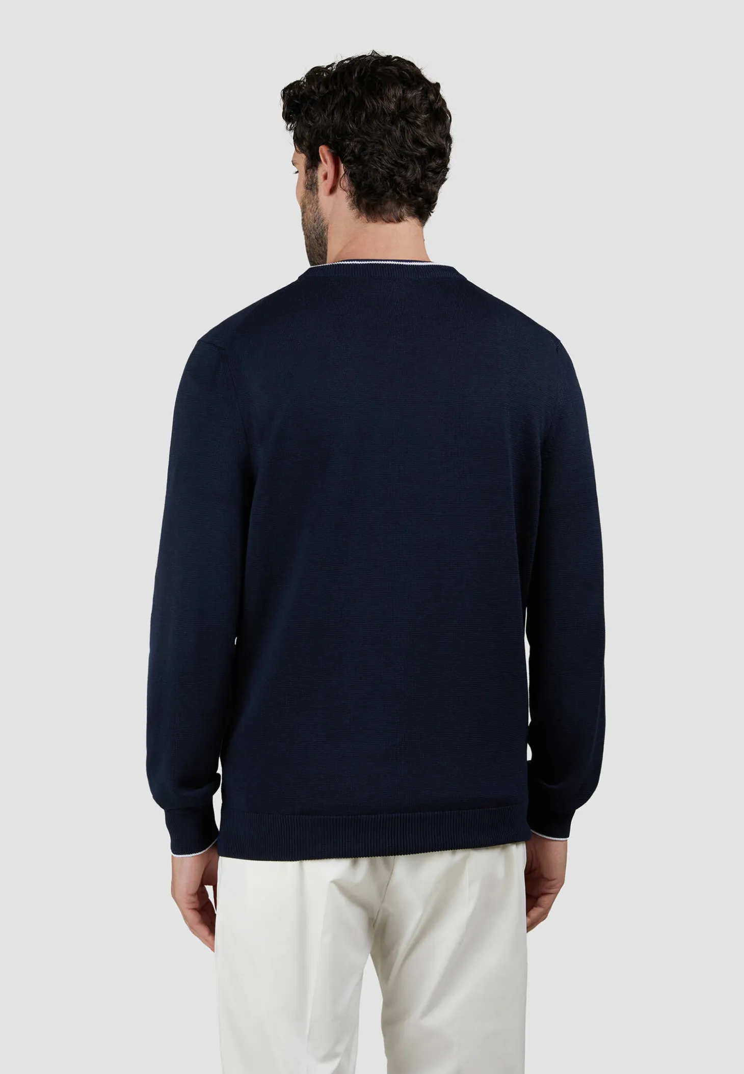 Herren Strickpullover mit Seide