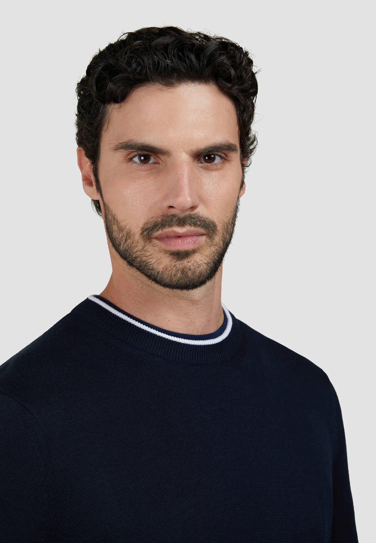 Herren Strickpullover mit Seide