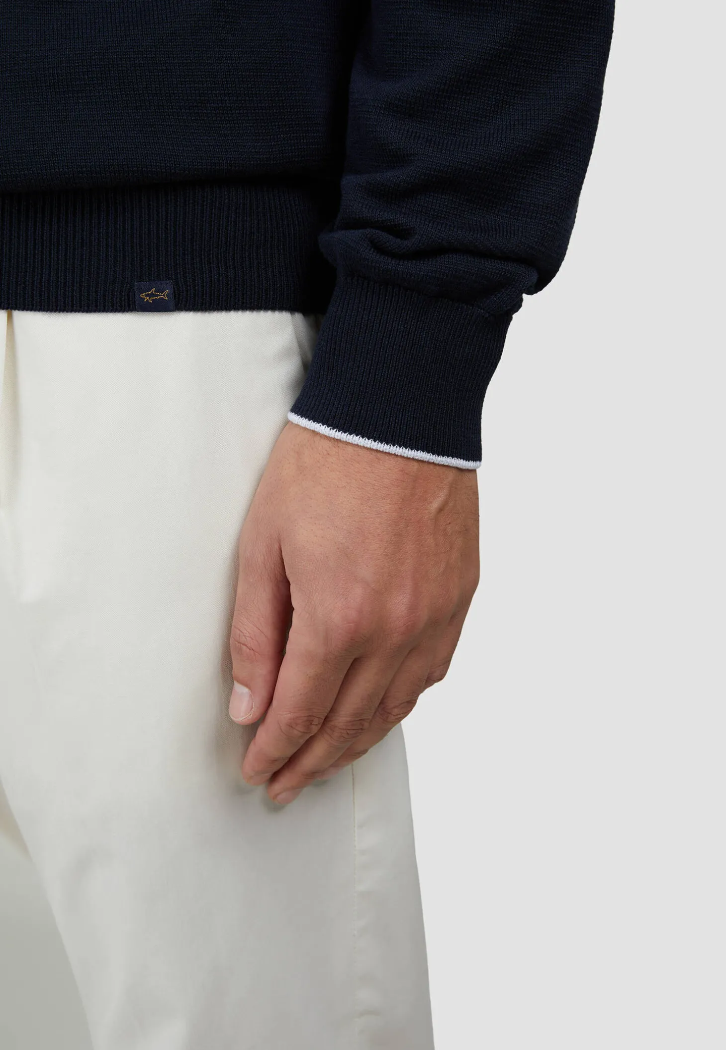 Herren Strickpullover mit Seide