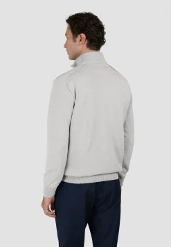 Herren Strickpullover mit Leinendetails