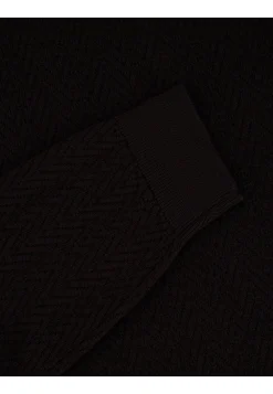 Herren Strickpullover mit Fischgrätmuster SIMO