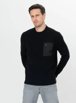 Herren Strickpullover MST FLOOR ROUND