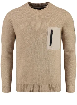 Herren Strickpullover MST FLOOR ROUND