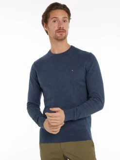 Herren Strickpullover Rundhals Baumwolle/Kaschmir Regular Fit