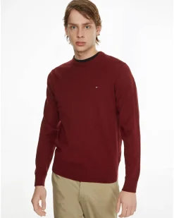 Herren Strickpullover Rundhals Baumwolle/Kaschmir Regular Fit