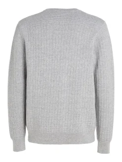 Herren Strickpullover STRUCTURE mit Baumwolle
