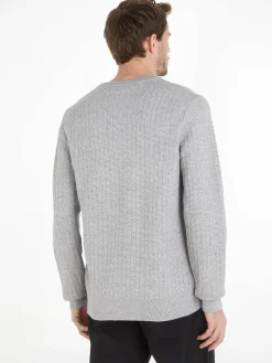 Herren Strickpullover STRUCTURE mit Baumwolle