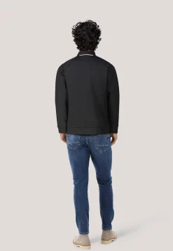 Herren Sweatjacke aus Stretch-Gabardine SAMOO Regular Fit