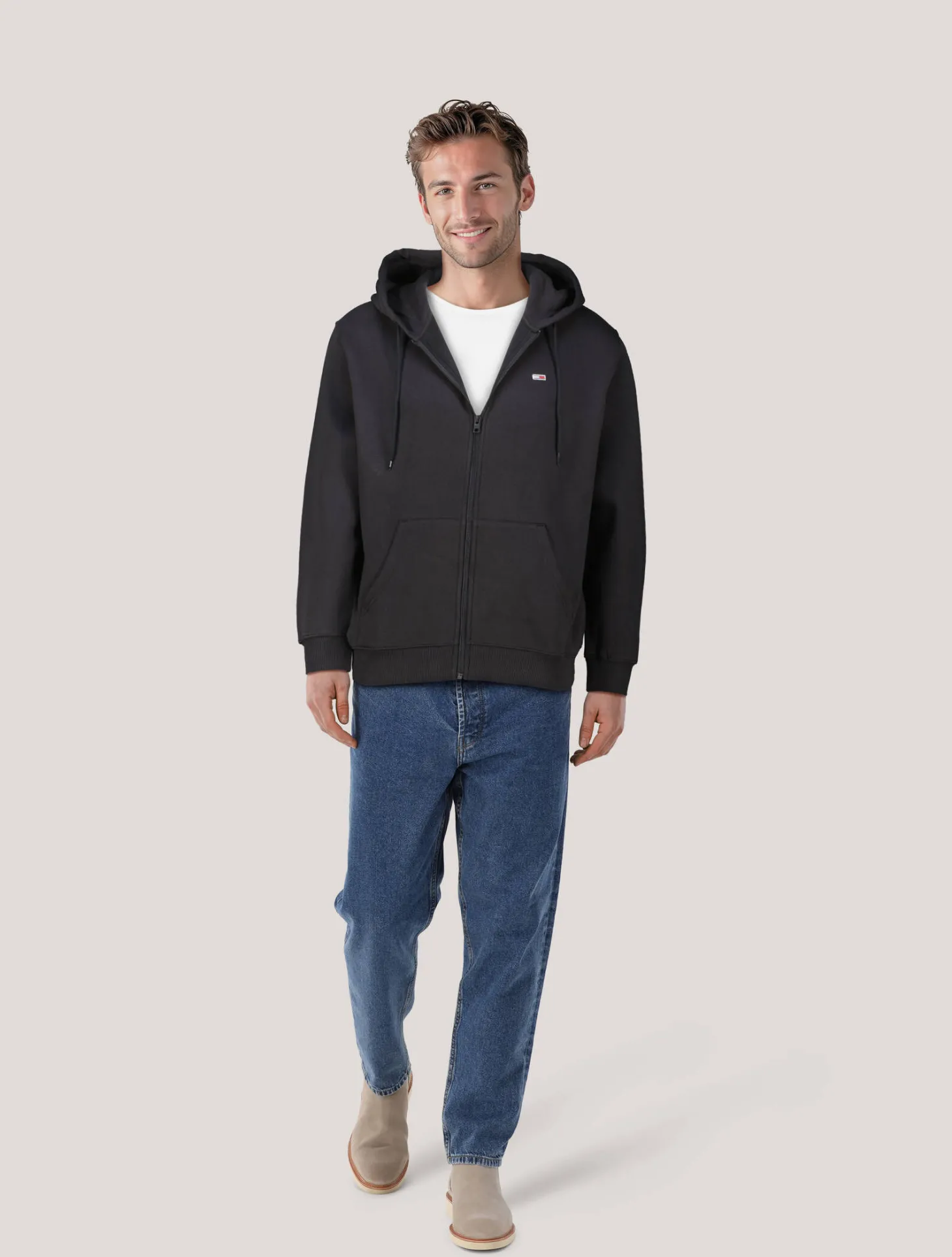 Herren Sweatjacke mit Kapuze