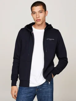 Herren Sweatjacke TOMMY LOGO FUR LINED HOODY