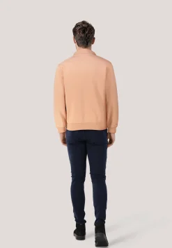 Herren Sweatshirt mit Troyerkragen