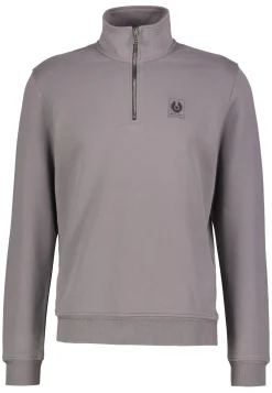 Herren Sweatshirt mit Troyer-Kragen