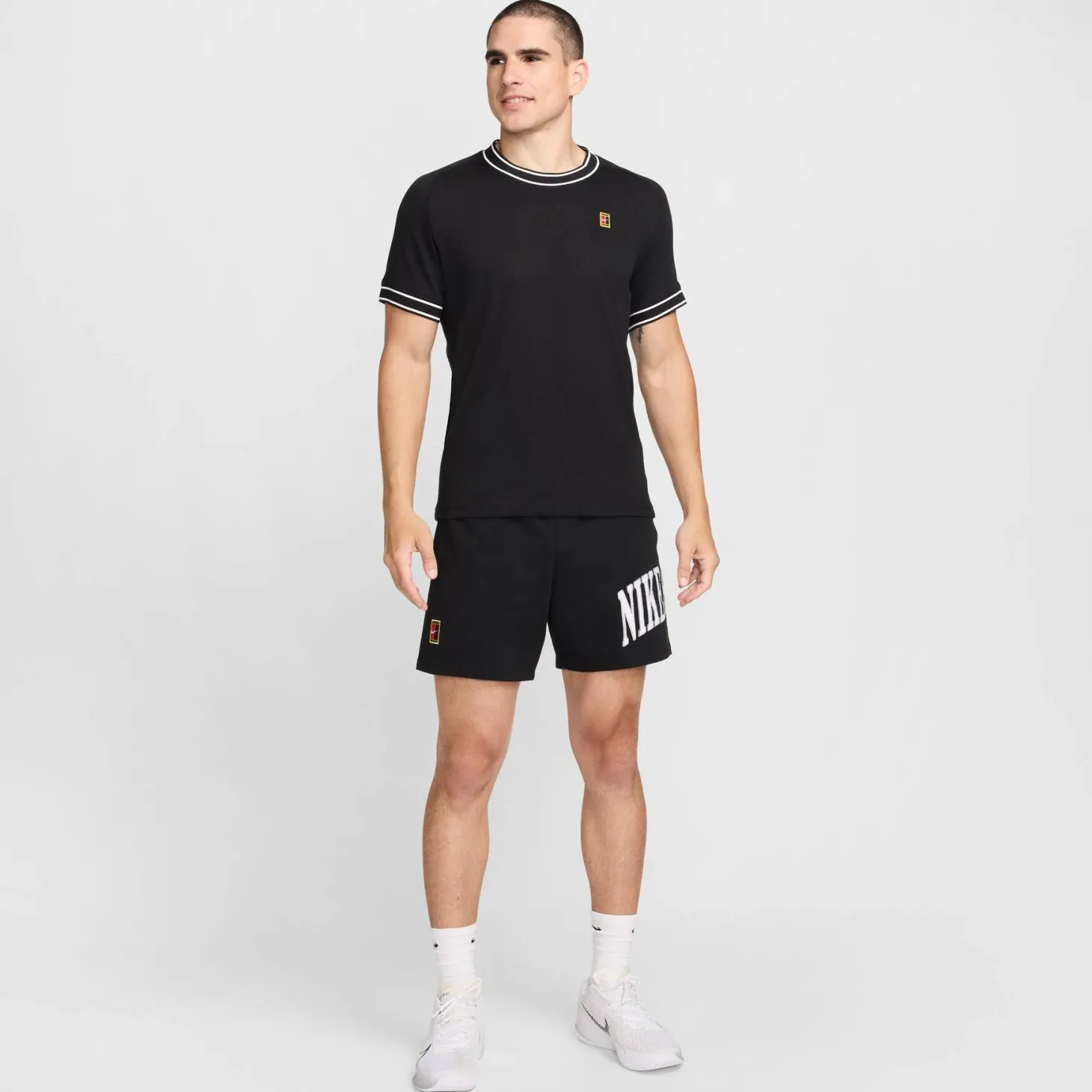 Herren Tennisshirt NIKECOURT HERITAGE