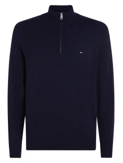 Herren Troyer mit Wolle LAMBSWOOL ZIP MOCK