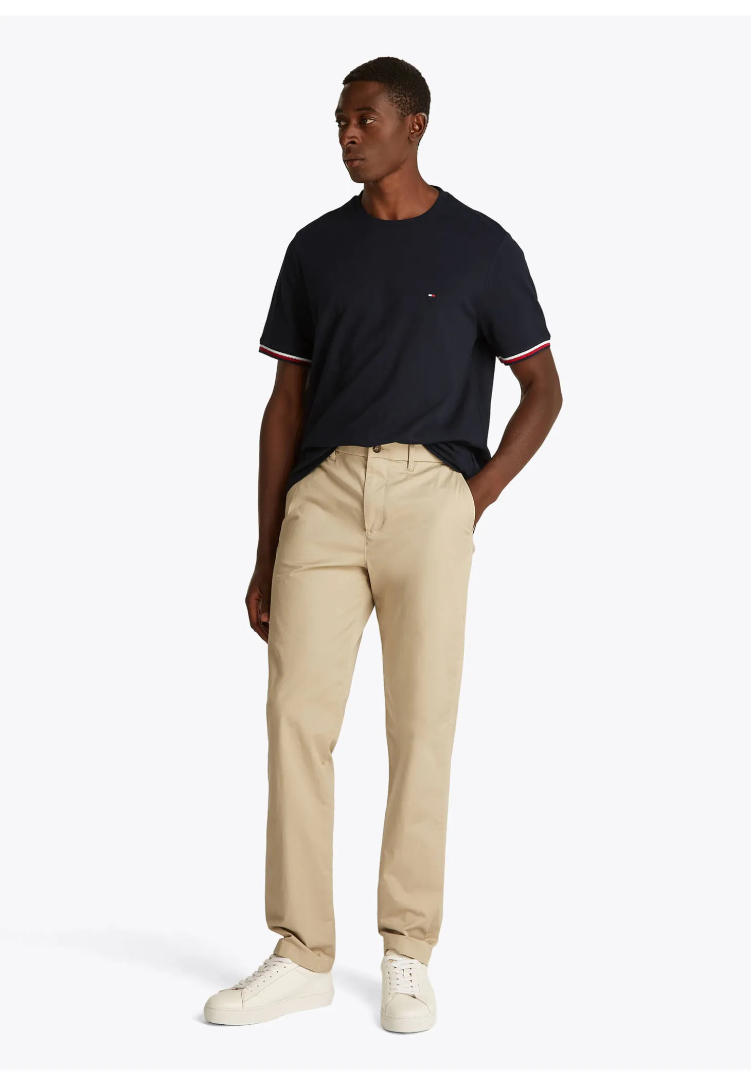 Herren T-Shirt GLOBAL STRIPE CUFF TEE