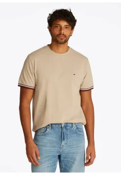 Herren T-Shirt GLOBAL STRIPE CUFF TEE