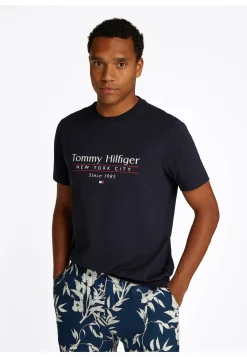 Herren T-Shirt HILFIGER CENTER STACK TEE Regular Fit
