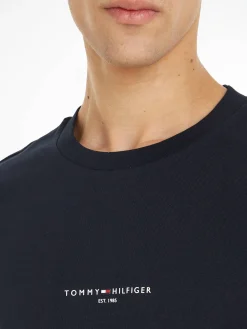 Herren T-Shirt TOMMY LOGO TIPPED TEE Slim Fit