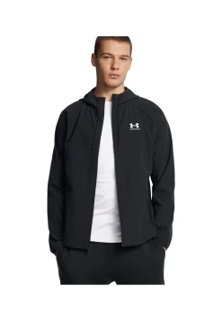 Herren Windbreaker aus Stretchgewebe mit Kapuze
