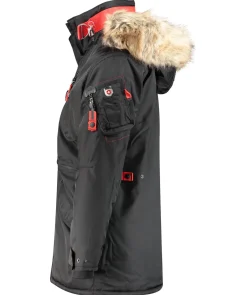 Herren Winterjacke mit Kapuze 