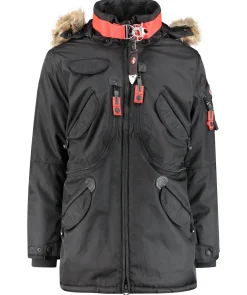 Herren Winterjacke mit Kapuze 