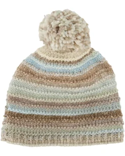 Strickmütze MIKATA POMPON mit Wolle