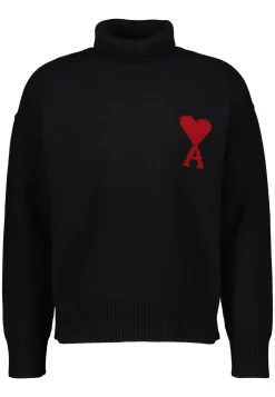 Strickpullover aus Wolle mit Rollkragen AMI DE COEUR