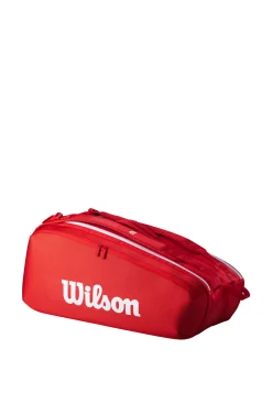 Tennisschlägertasche SUPER TOUR WILSON RED 9PK