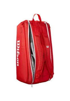 Tennisschlägertasche SUPER TOUR WILSON RED 9PK