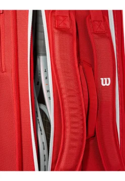 Tennisschlägertasche SUPER TOUR WILSON RED 9PK