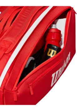 Tennisschlägertasche SUPER TOUR WILSON RED 9PK