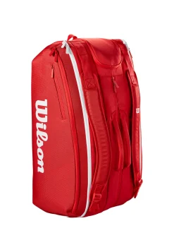 Tennisschlägertasche SUPER TOUR WILSON RED 15PK