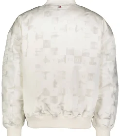 TJCU CKERBOARD SATEEN BOMBER